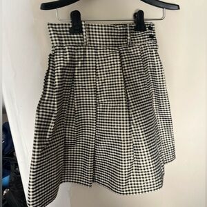 Plaid shiny skirt